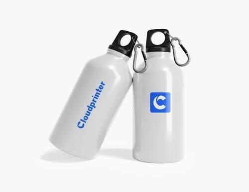 Custom Printed Aluminum Water Bottle | Personalized Sports & Travel Bottle 600ml