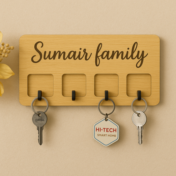 Personalized Wooden Key Holder