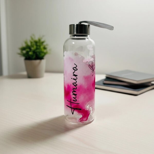 8-1 Pink Glass Bottle