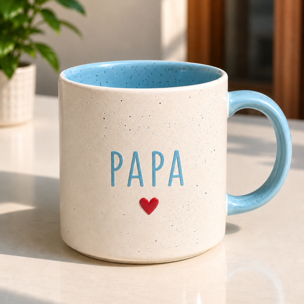 Papa Mug – Ceramic Father's Day Mug with Heart