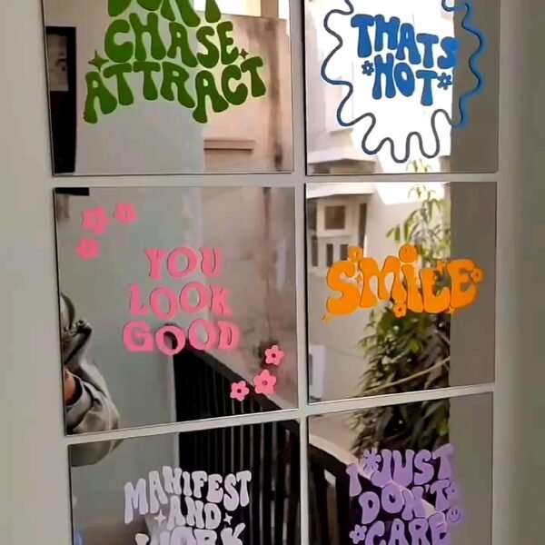 Square mirror combo of 6