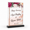 Personalized Happy Anniversary Acrylic Frame – Custom Photo, Names & Date