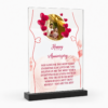 Personalized Happy Anniversary Acrylic Frame – Custom Photo, Names & Date