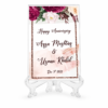 Personalized Happy Anniversary Acrylic Frame – Custom Photo, Names & Date