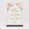 Happy Marriage Personalized Acrylic Photo Frame