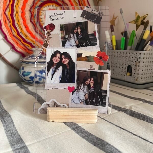 Best Friend Forever Scrapbook Acrylic Photo Frame