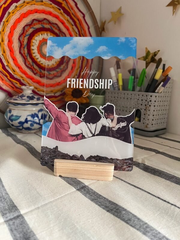 IMG_9974 Happy Friendship Day Sky Personalized Acrylic Frame