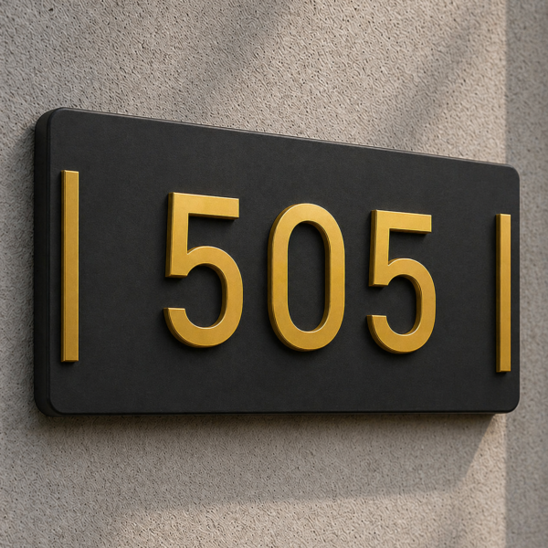 Sober Design House Name Plate