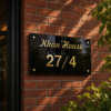 Stylish Black House Name Plate