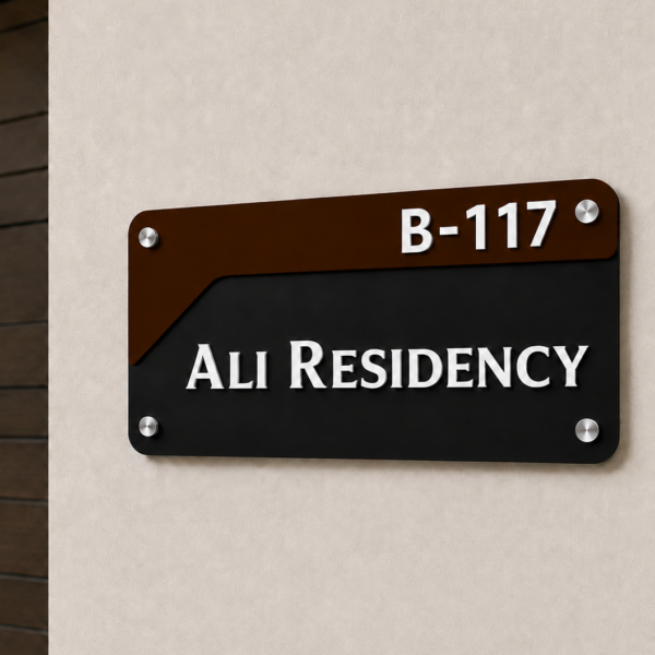 The Verona – Premium Acrylic House Name Sign