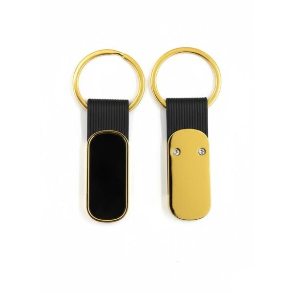 Luxury Gold & Black Engraved Keychain (IPH-K10007)