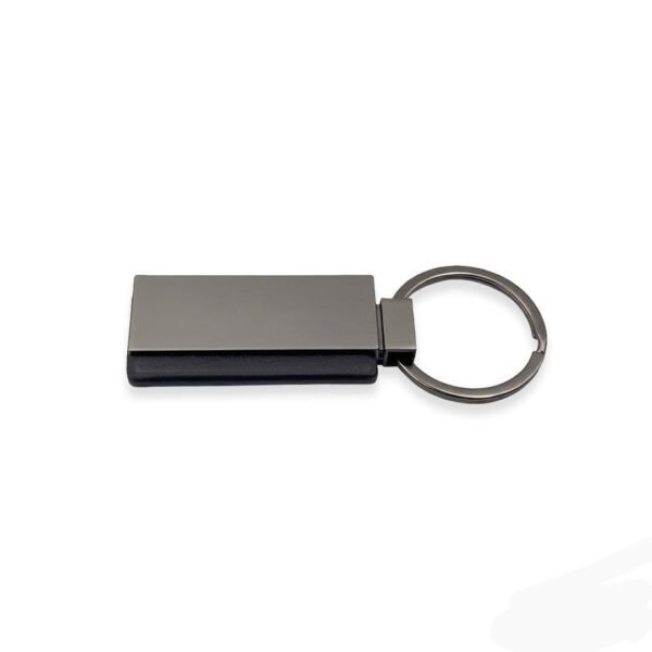Personalized Engraved Metal Keychain with Leather Base (IPH-K10005)