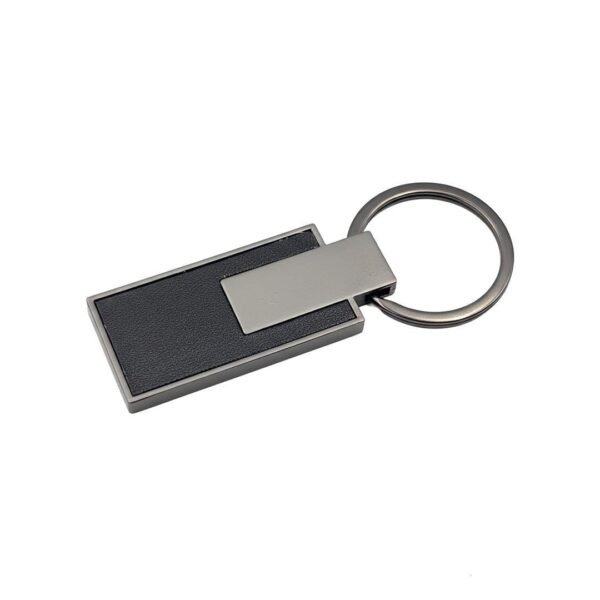 Custom Engraved Metal Keychain with Leather (IPH-K10004)