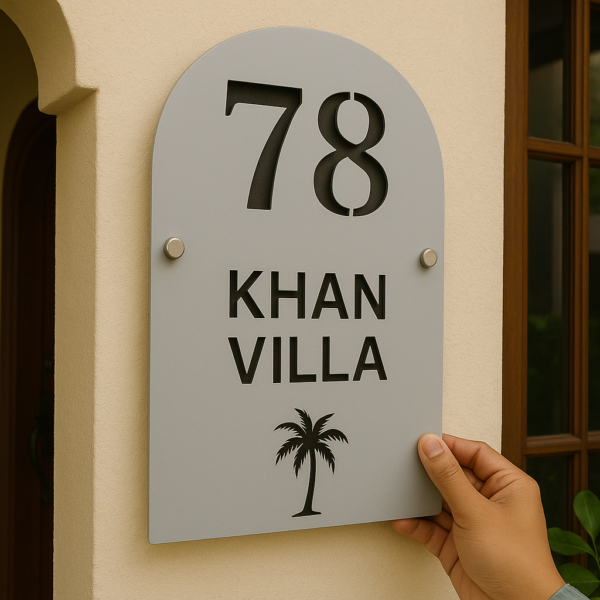 Modern House Name plate