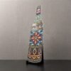 Custom Acrylic Cutout with Spot UV Printing Custom acrylic cutout with colorful spot UV printing and wooden stand
