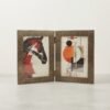 Wooden Photo Frame Wooden photo frame with custom artwork and decorative wooden finish