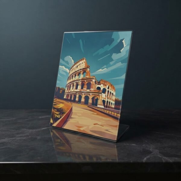 Custom Acrylic Photo Frame Custom acrylic photo frame with printed travel photo
