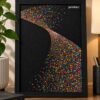 Custom Spot UV Printed Photo Frame Custom Spot UV printed photo frame with colorful artwork and premium black frame